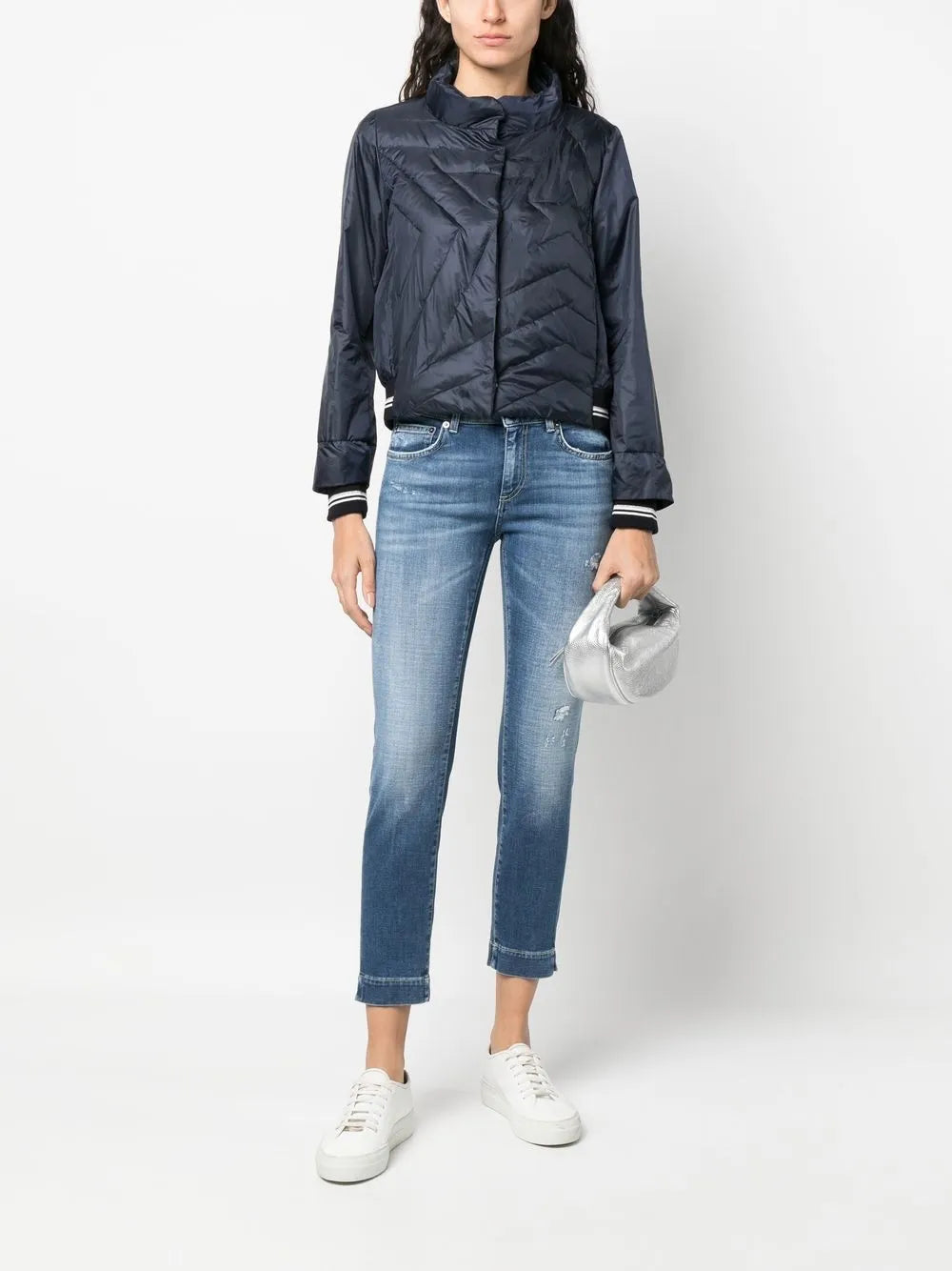Star-Motif Quilted Jacket