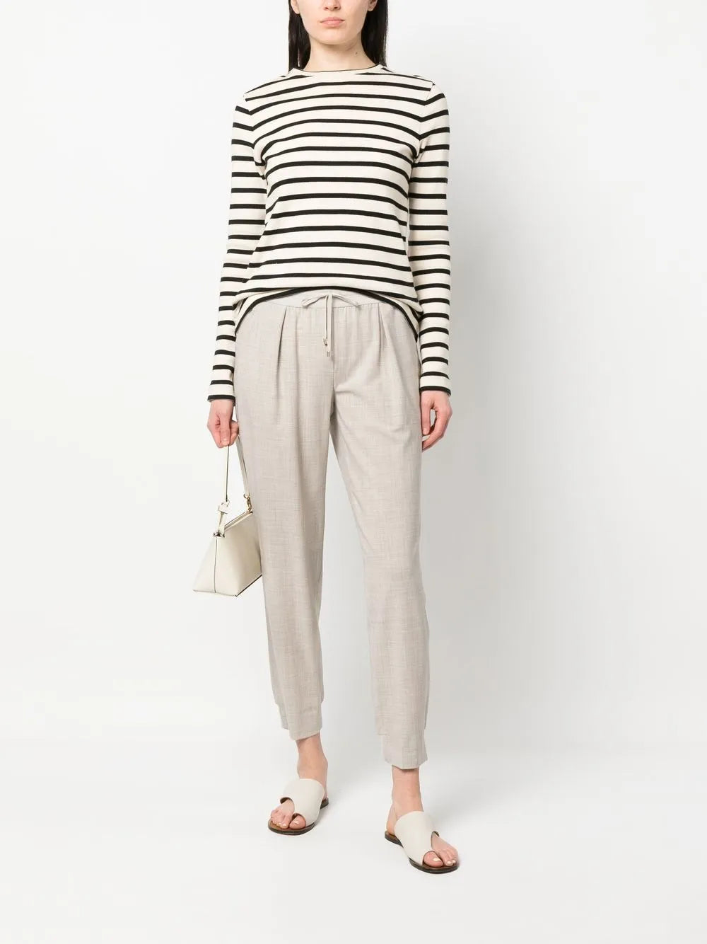 Virgin Wool-Blend Track Pants