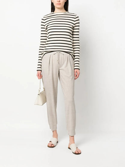 Virgin Wool-Blend Track Pants