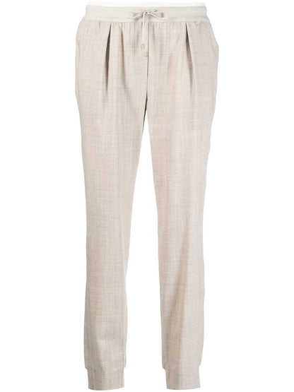 Virgin Wool-Blend Track Pants