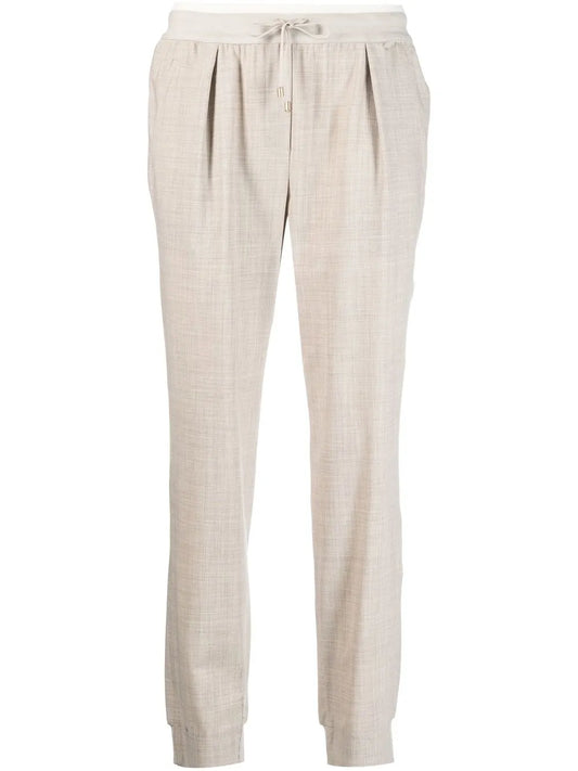 Virgin Wool-Blend Track Pants