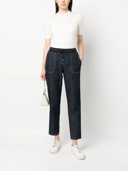 Short-Sleeved Knitted Top