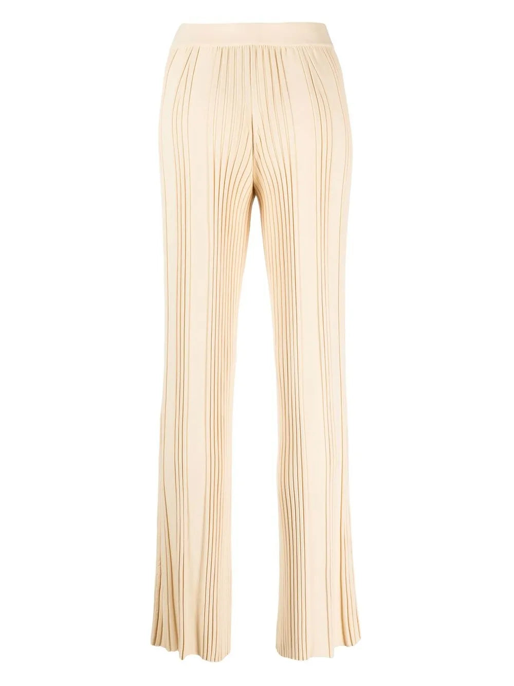Pleated-Detail Straight-Leg Trousers