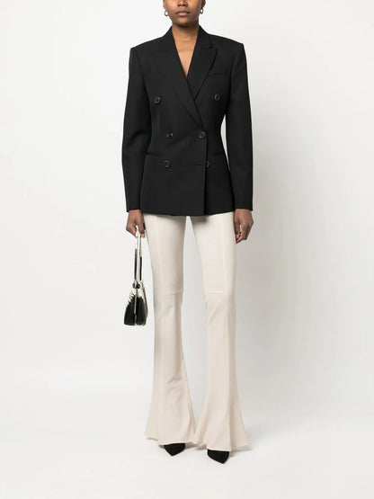 Myra Double-Breasted Wool Blazer