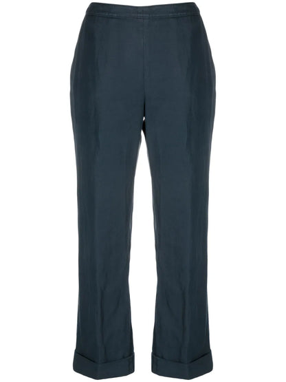 Cropped Flared Trousers