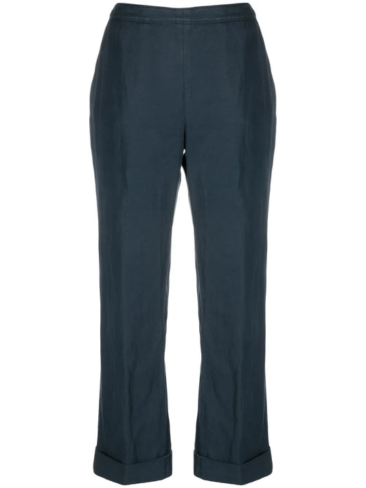 Cropped Flared Trousers