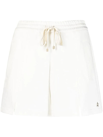 Logo-Embroidery Cotton Track Shorts