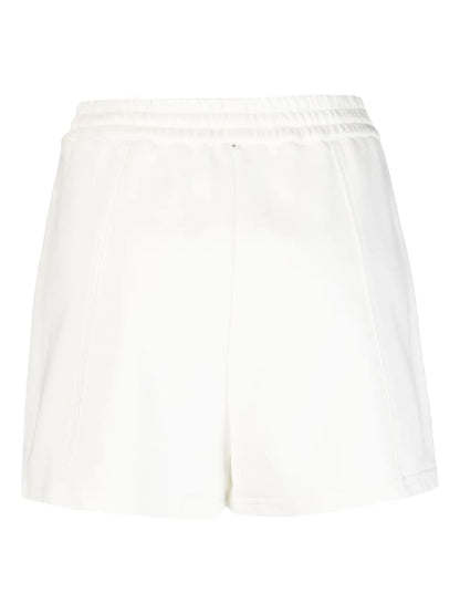 Logo-Embroidery Cotton Track Shorts