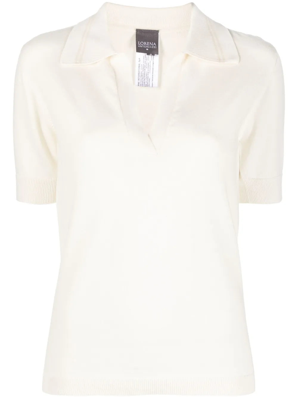 Short-Sleeve Knitted Polo Shirt