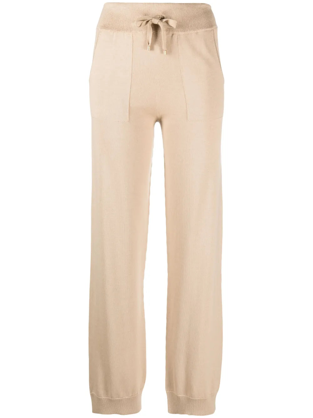 Fine-Knit Drawstring-Waist Trousers
