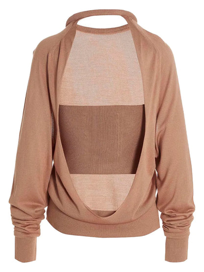 Cut Out-Detail Sweater