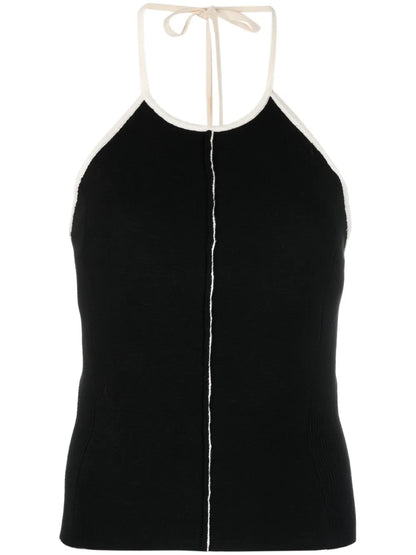 Halterneck Knitted Top