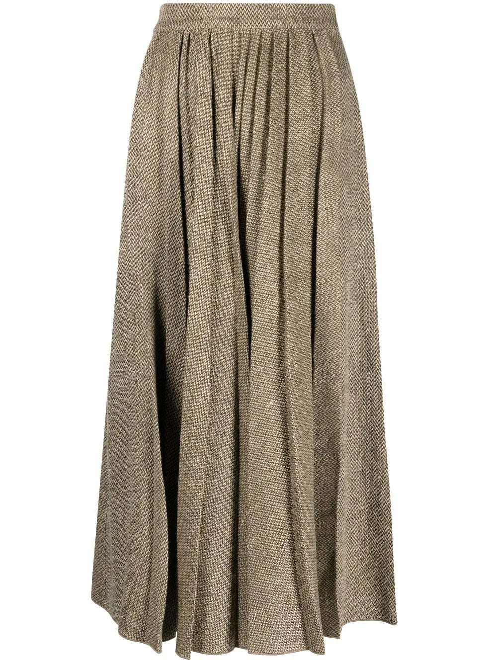 Arnav Pleated Twill Skirt