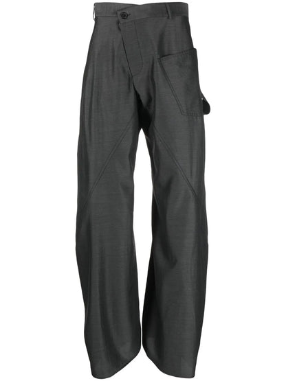 Asymmetric Cargo Trousers