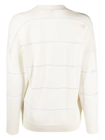 Striped Knitted Cardigan