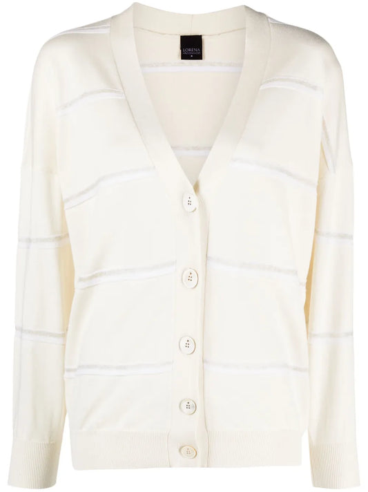 Striped Knitted Cardigan