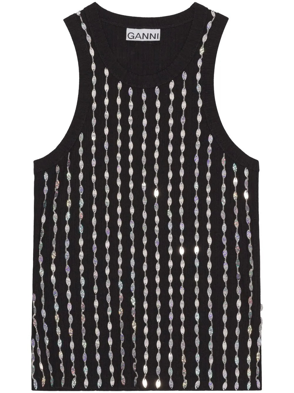Beaded Sleeveless Tank Top