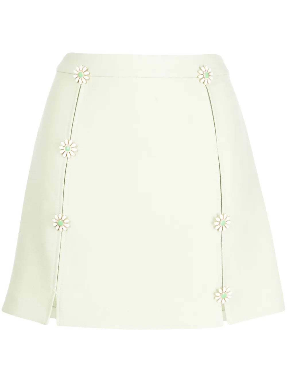 Maro Floral-Appliqué Skirt