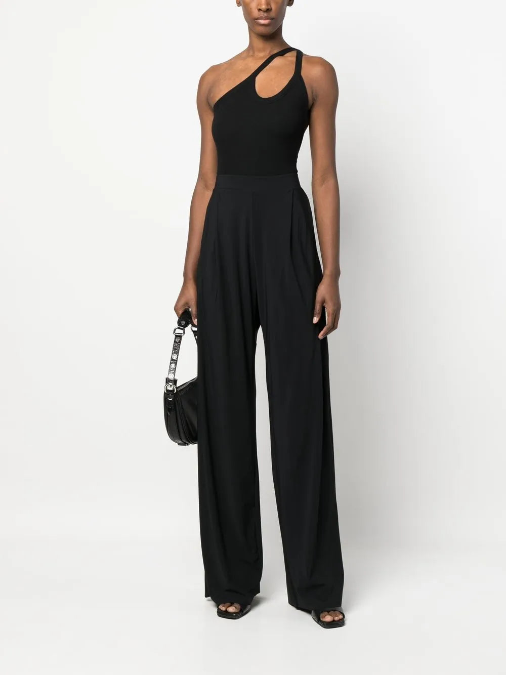 Wide-Leg High-Waisted Trousers
