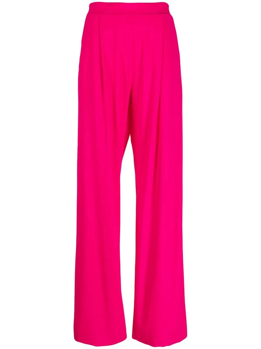 Wide-Leg High-Waisted Trousers