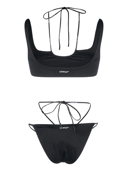 Logo-Print Two-Piece Bikini