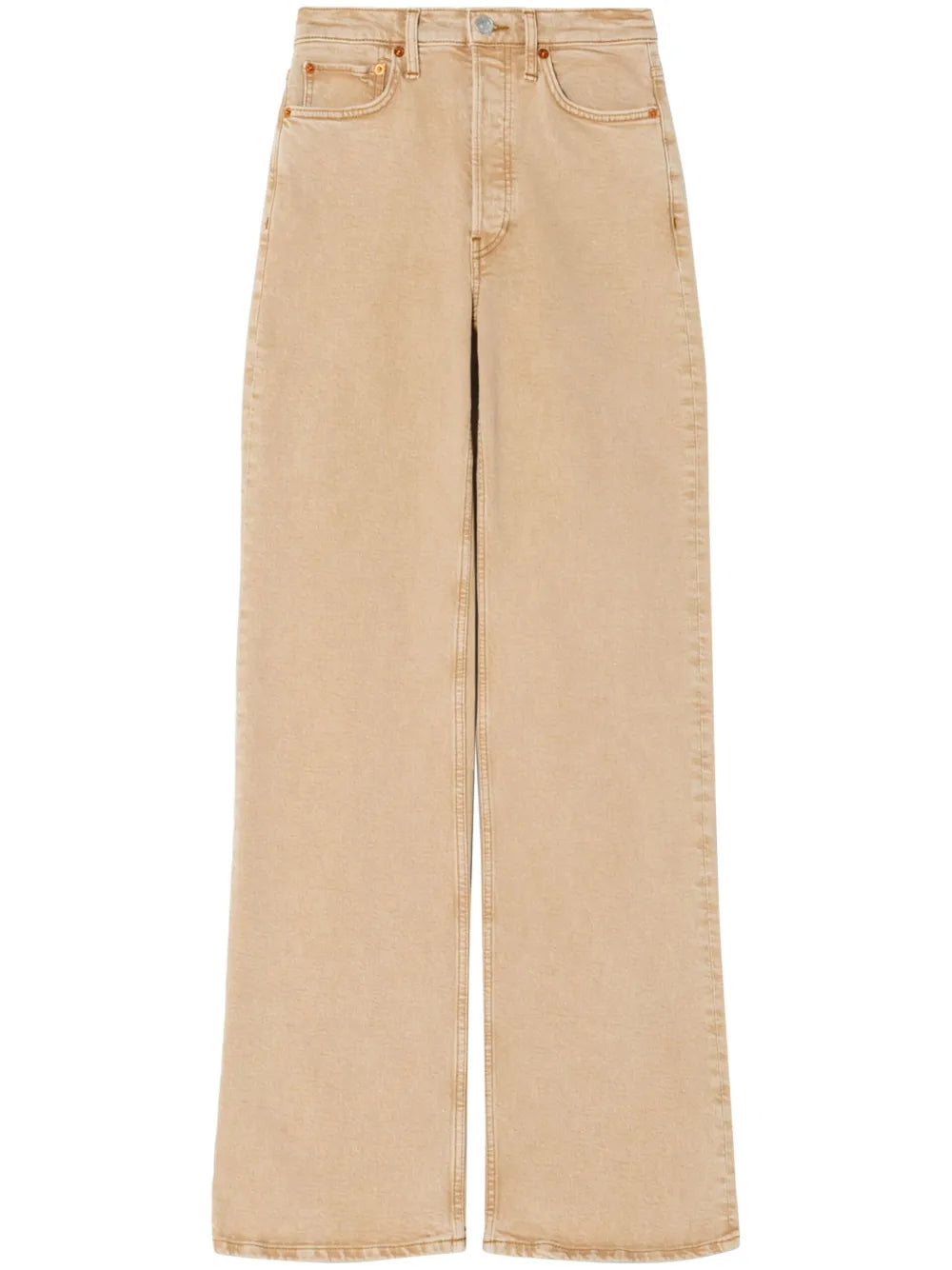 High-Waisted Straight-Leg Jeans