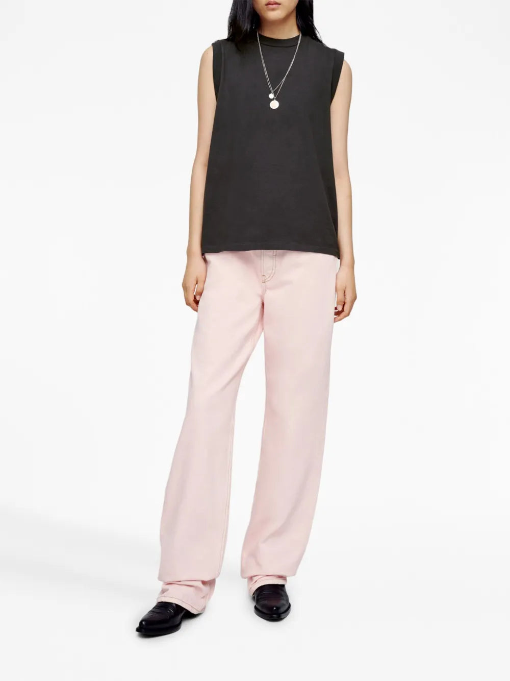 Mid-Rise Loose Jeans