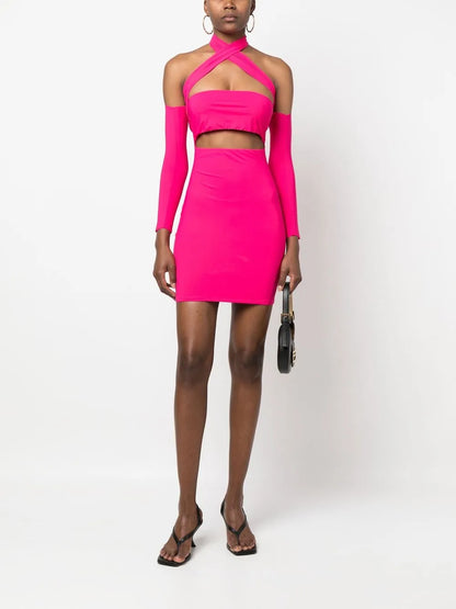 Cut-Out Mini Dress