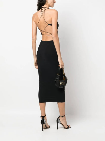 Open-Back Midi Dress