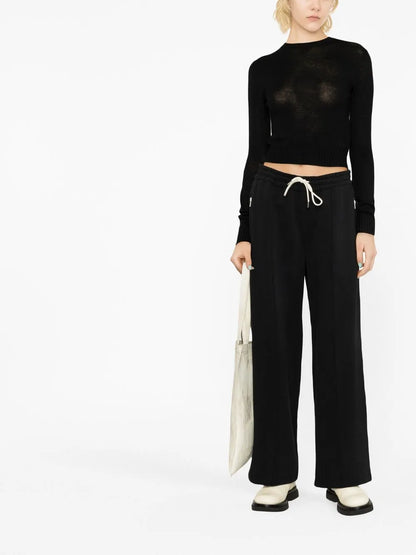 Long-Sleeved Wool Knitted Top