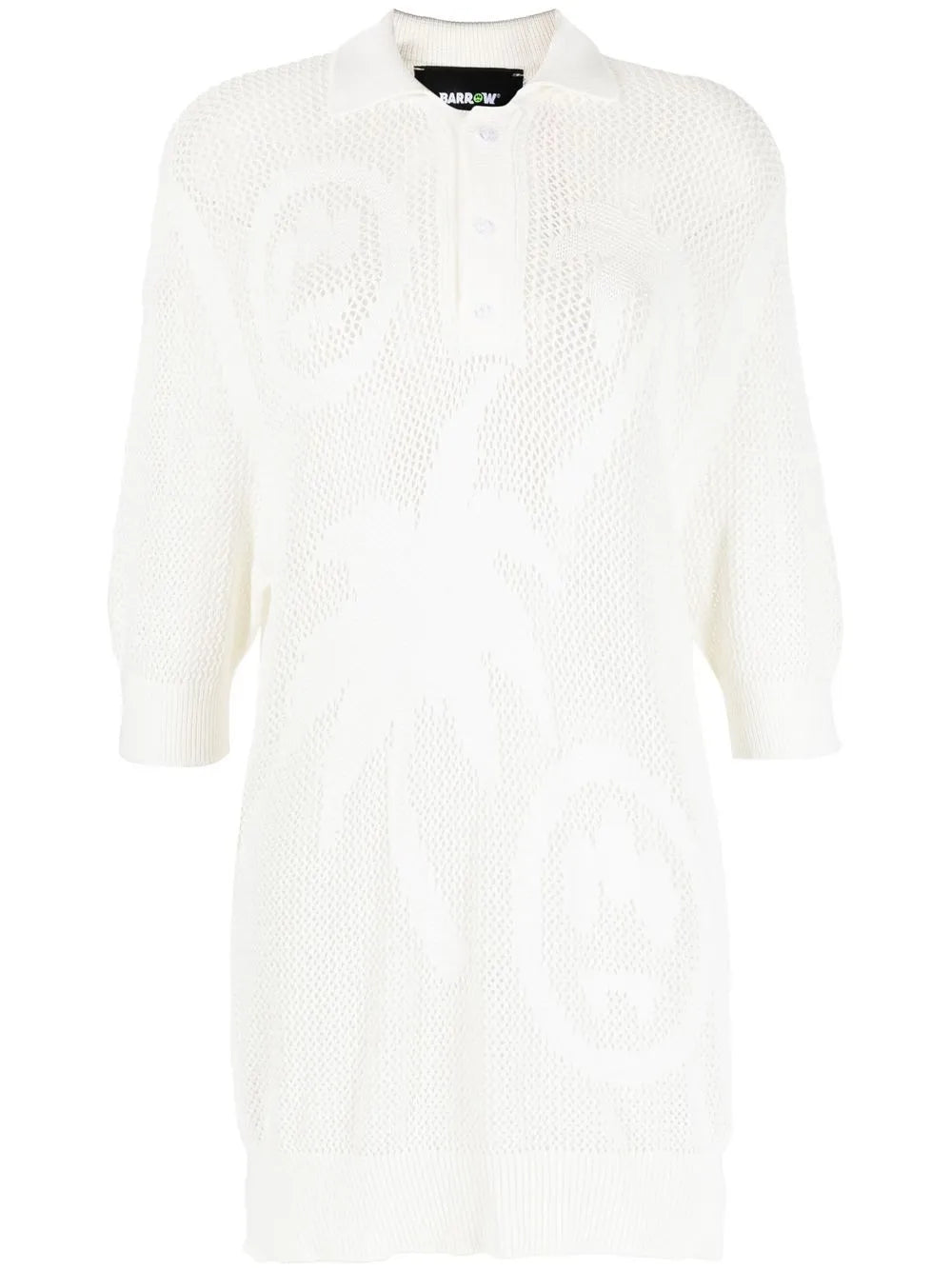 Knit Print Polo Shirt