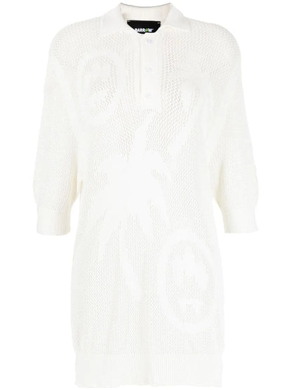 Knit Print Polo Shirt