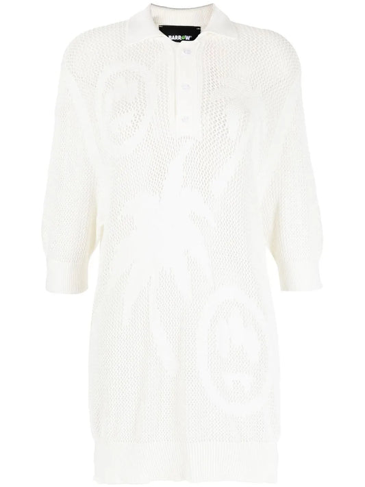 Knit Print Polo Shirt