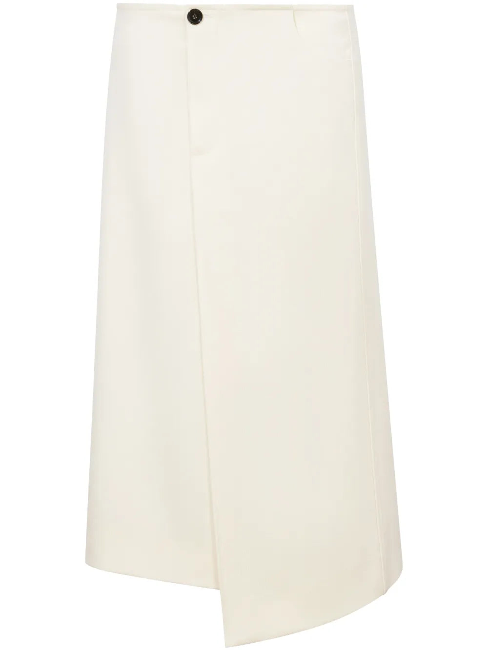 Twill Suiting Wool Wrap Skirt