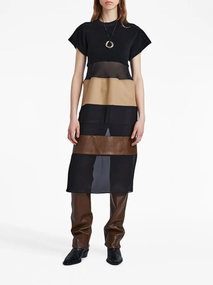 Multi-Media Midi Dress