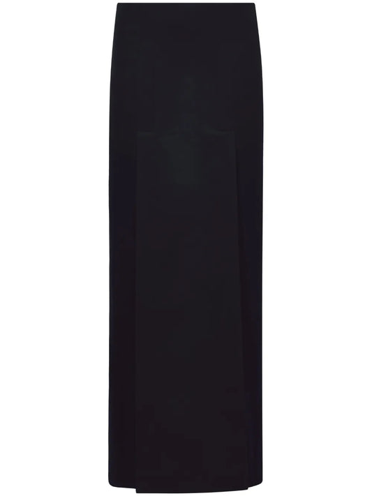 Felted Slit Maxi Skirt