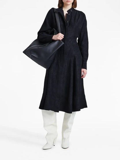 Flou Crinkled Shirtdress