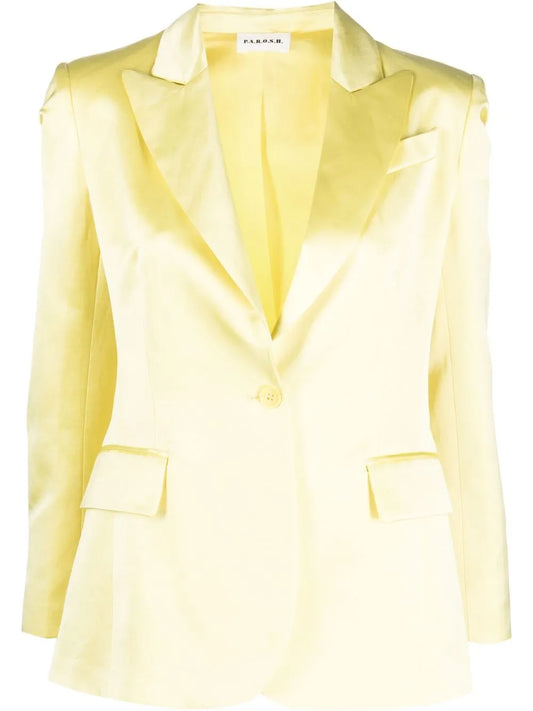 Satin-Finish Blazer