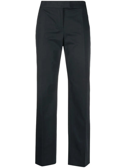 High-Waisted Straight-Leg Trousers
