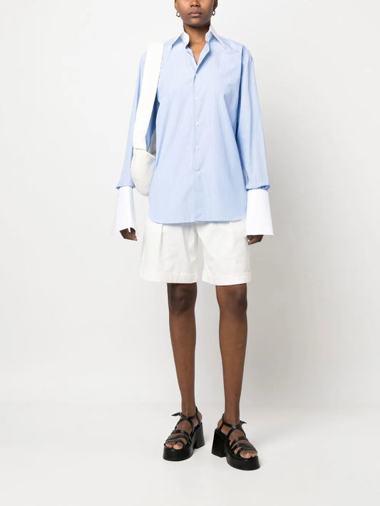 Pinstripe Poplin Shirt