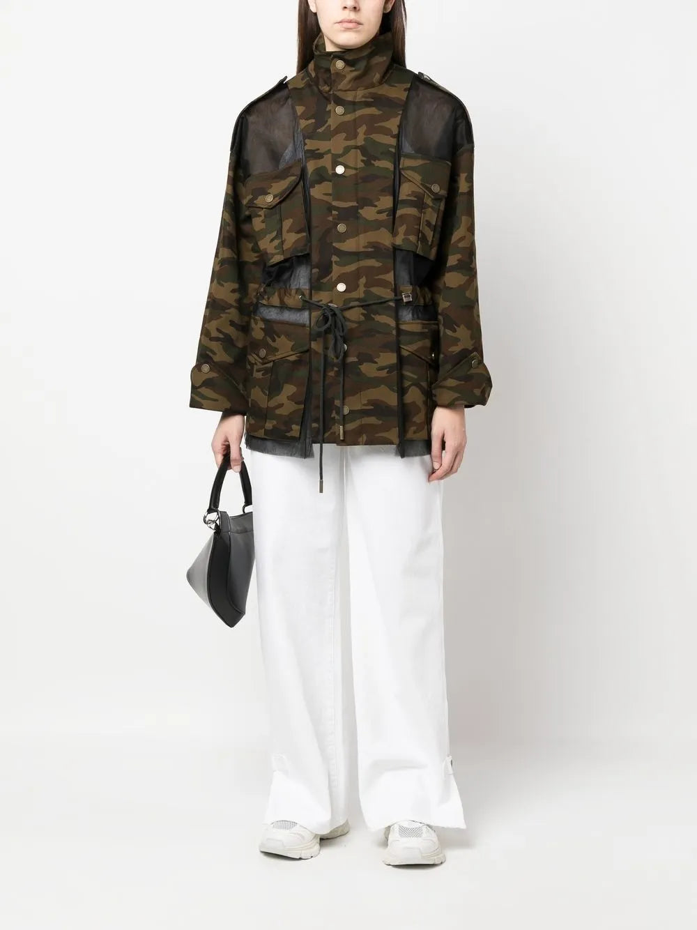 Deconstructed Camouflage Jacket