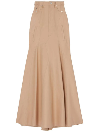 Gabardine Cotton Full Skirt