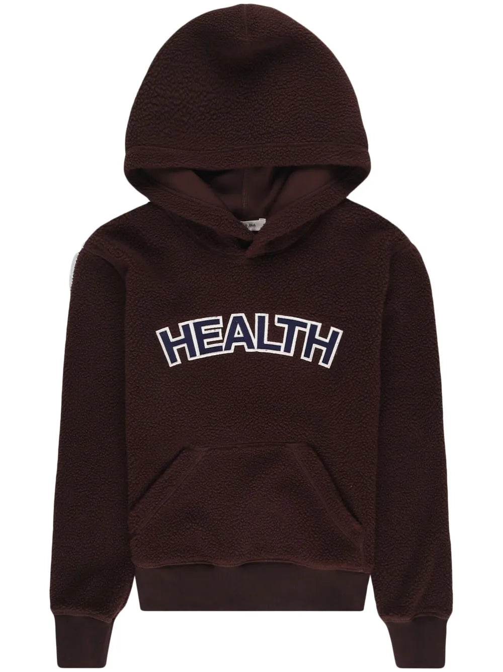 Slogan-Patch Fleece Hoodie