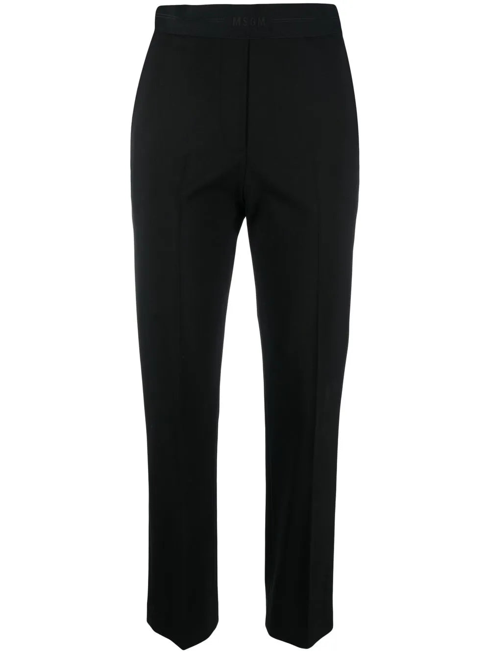 Logo-Waistband Cropped Trousers