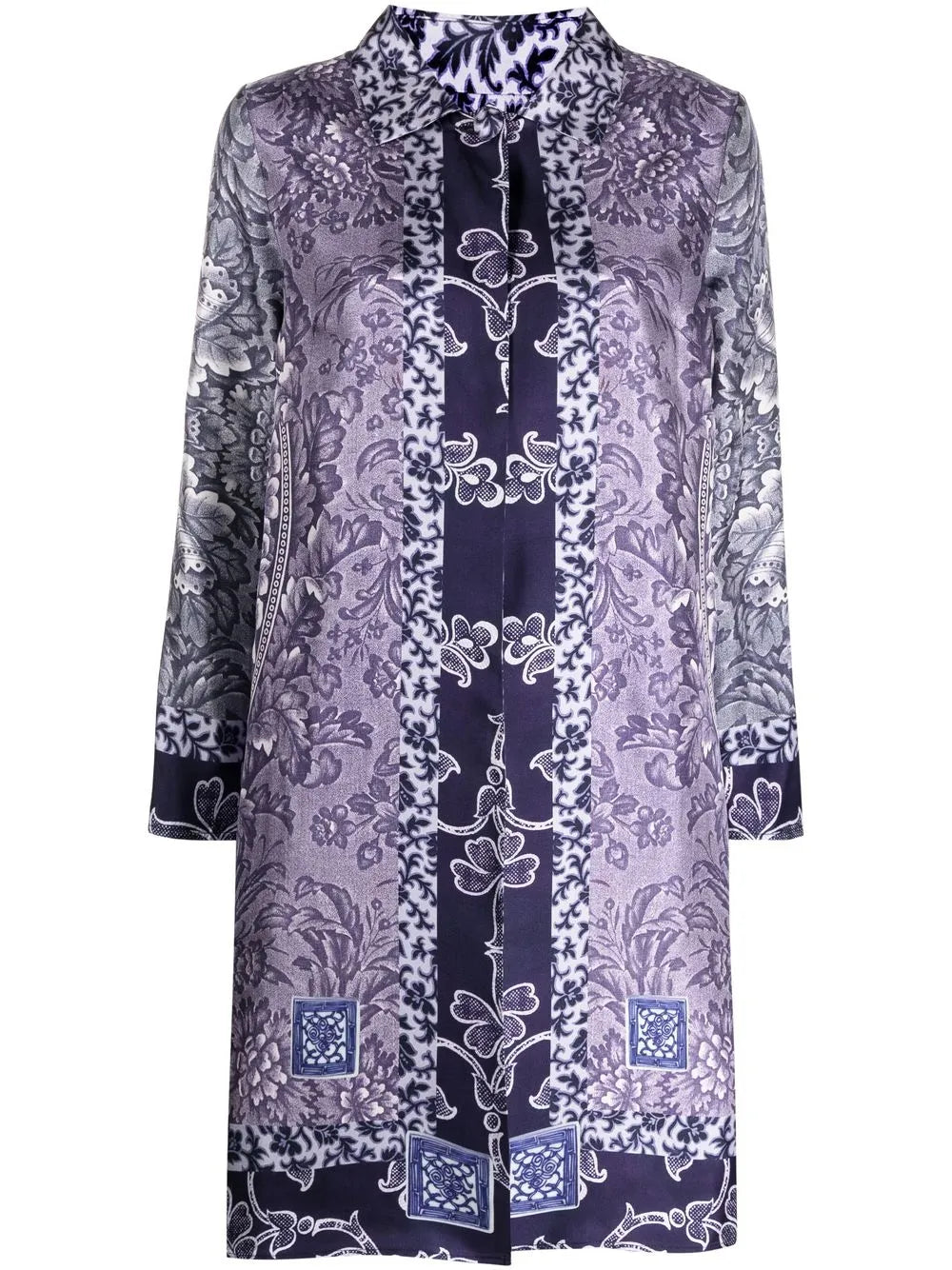 Aloe Reversible Silk Coat