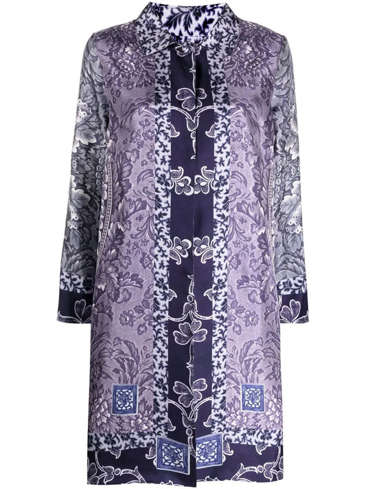 Aloe Reversible Silk Coat
