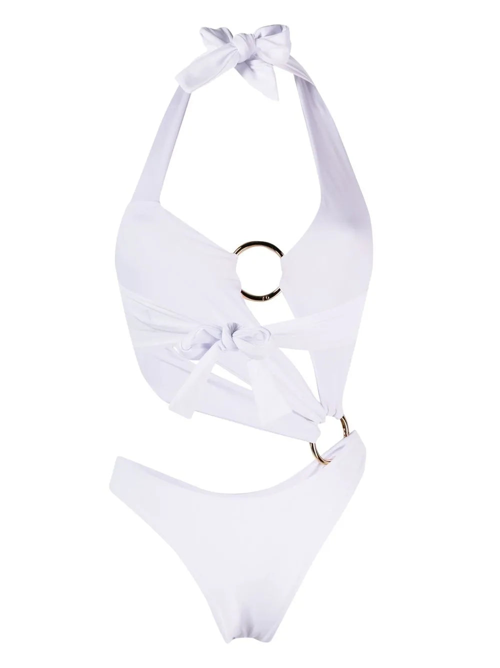 Halter Neck Cut-Out Design One-Piece