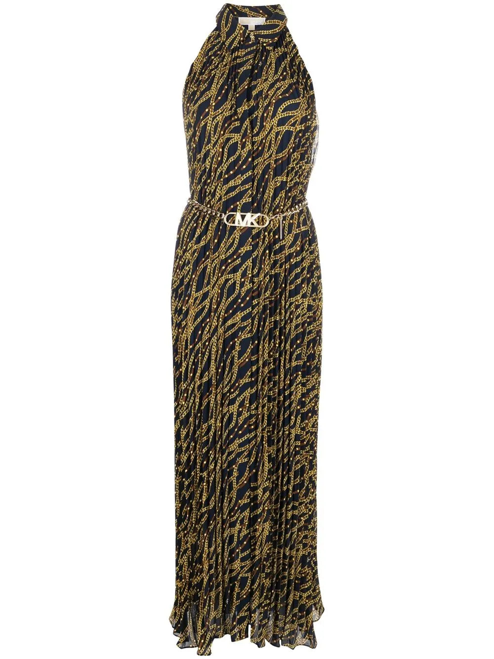 Status-Print Belted Dress
