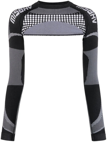 Logo-Print Cropped Top