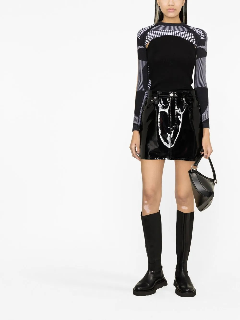 Logo-Print Cropped Top